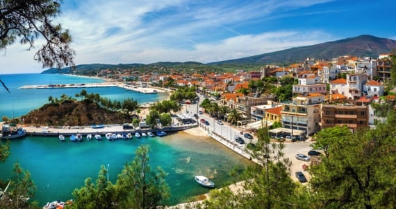 Stary port w Limenas Thassos